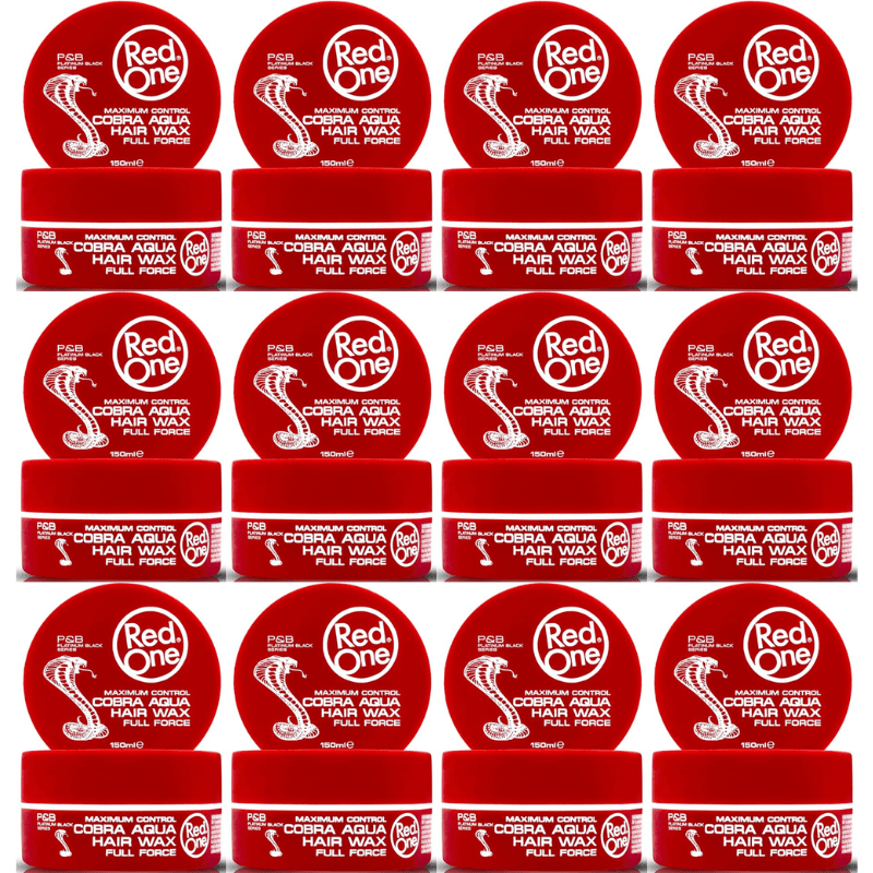 TEMU RedOne Cire Coiffante Cobra Gel 150 ml Lot de 12 Fixation Forte Controle Effet Aqua Brillant Texture Non Grasse Ideal Tous Types de Cheveux