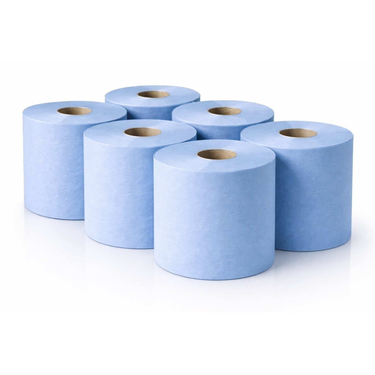 6 x Centrefeed Blue Rolls | 2 Ply Embossed Paper Towels | 110m | Strong & Absorbent | UK Supplier | Perfect for Commercial & Kitchen Use Cleaning