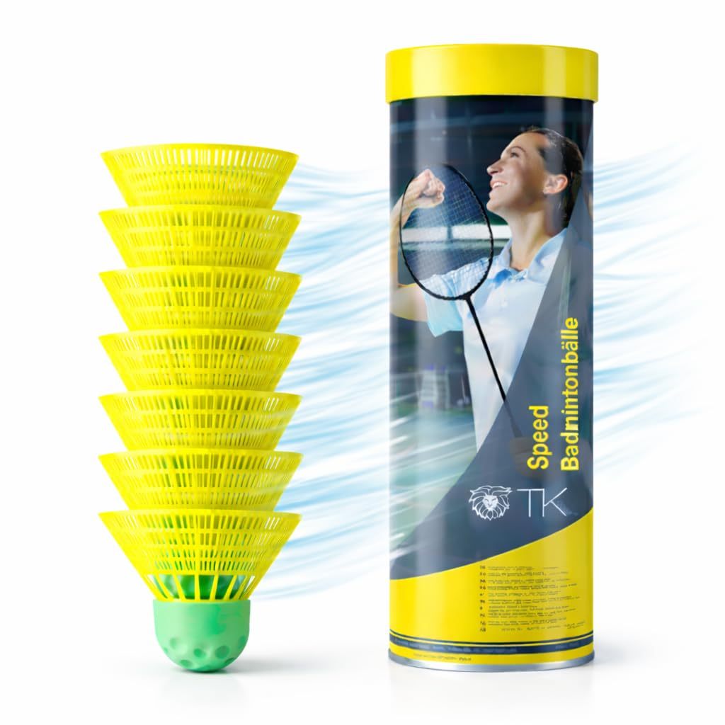 Image of Tk 5x Speed Badminton Shuttlecocks Yellow - Badminton Shuttlecocks