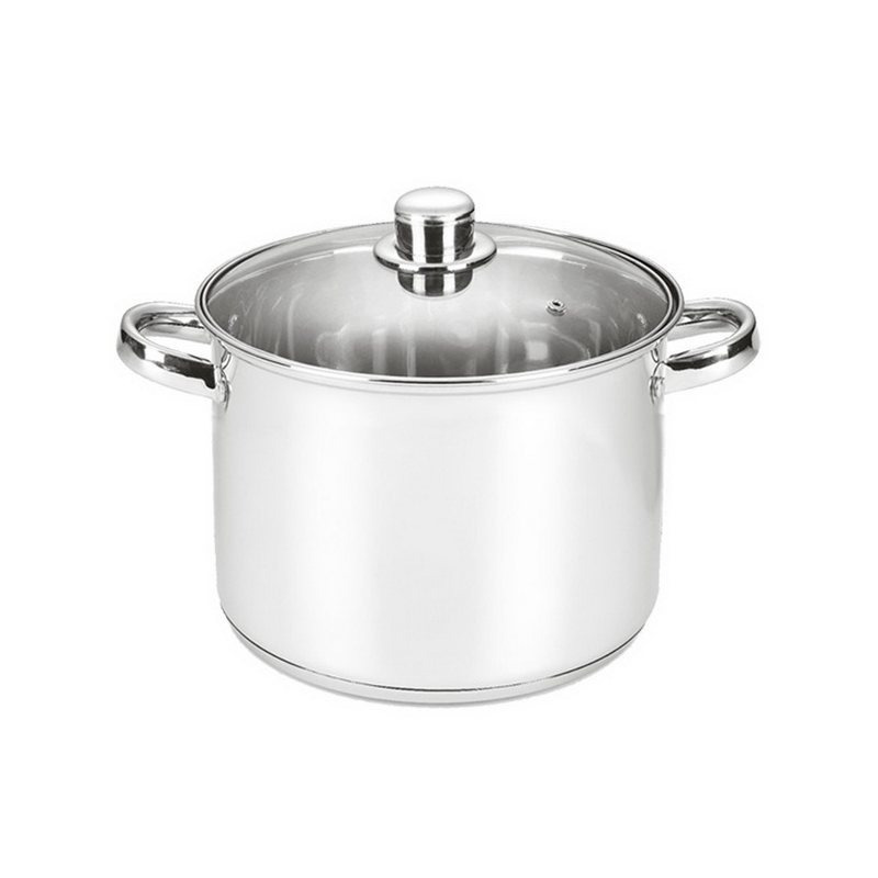 Image of 1.5 Liter Stainless Steel Cooking Pot With Glass Lid, Induction- Universal Cooking Pot, Induction Pot, Vegetable Pot, Sauce Pot, Meat Pot, Casserole, Frying Pan, Dishwasher-safe