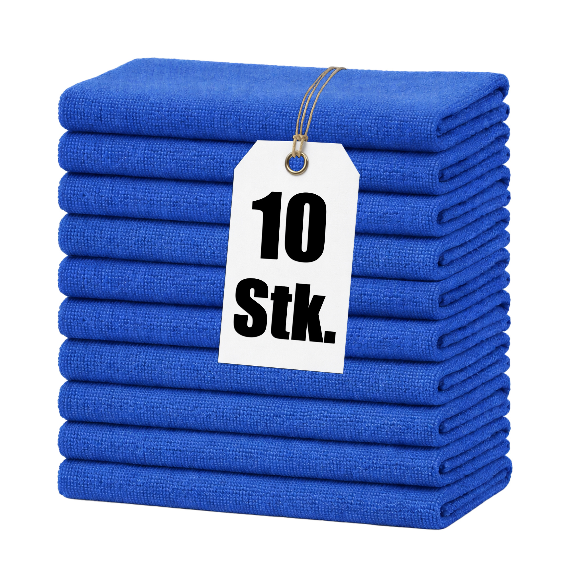 TEMU Blue Microfiber Cleaning Cloths - Reusable, Non-woven, Super Absorbent, Non-scratching Cloth For Dusting, Polishing And Wiping In Kitchen, Car,