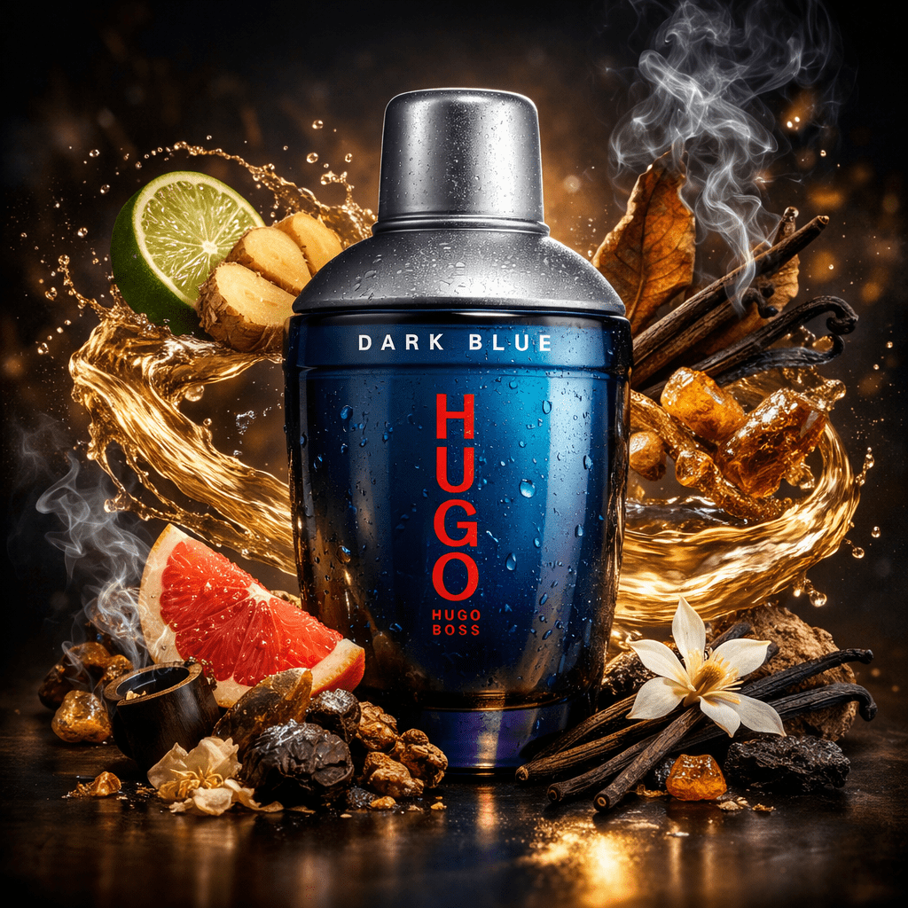 Dark Blue 75ml Edt Men's – , Spicy And Oriental Perfume, Notes Of , Ginger, Tobacco & Vanilla