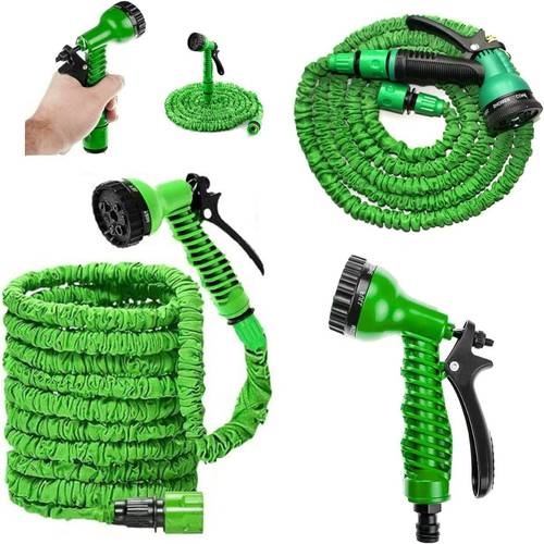 garden hose expandable hose flexible leakproof water hose pipe 7 pattern function spray gun telescopic magic water hosepide for garden pat car washing