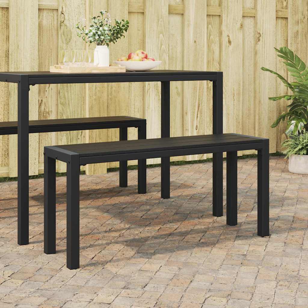 Image of Vidaxl Outdoor Bench Outdoor Seating Garden Furniture Modern Outdoor Seating Modern Furniture Rectangular Bench Minimalist Garden Furniture Elegant Outdoor Seating