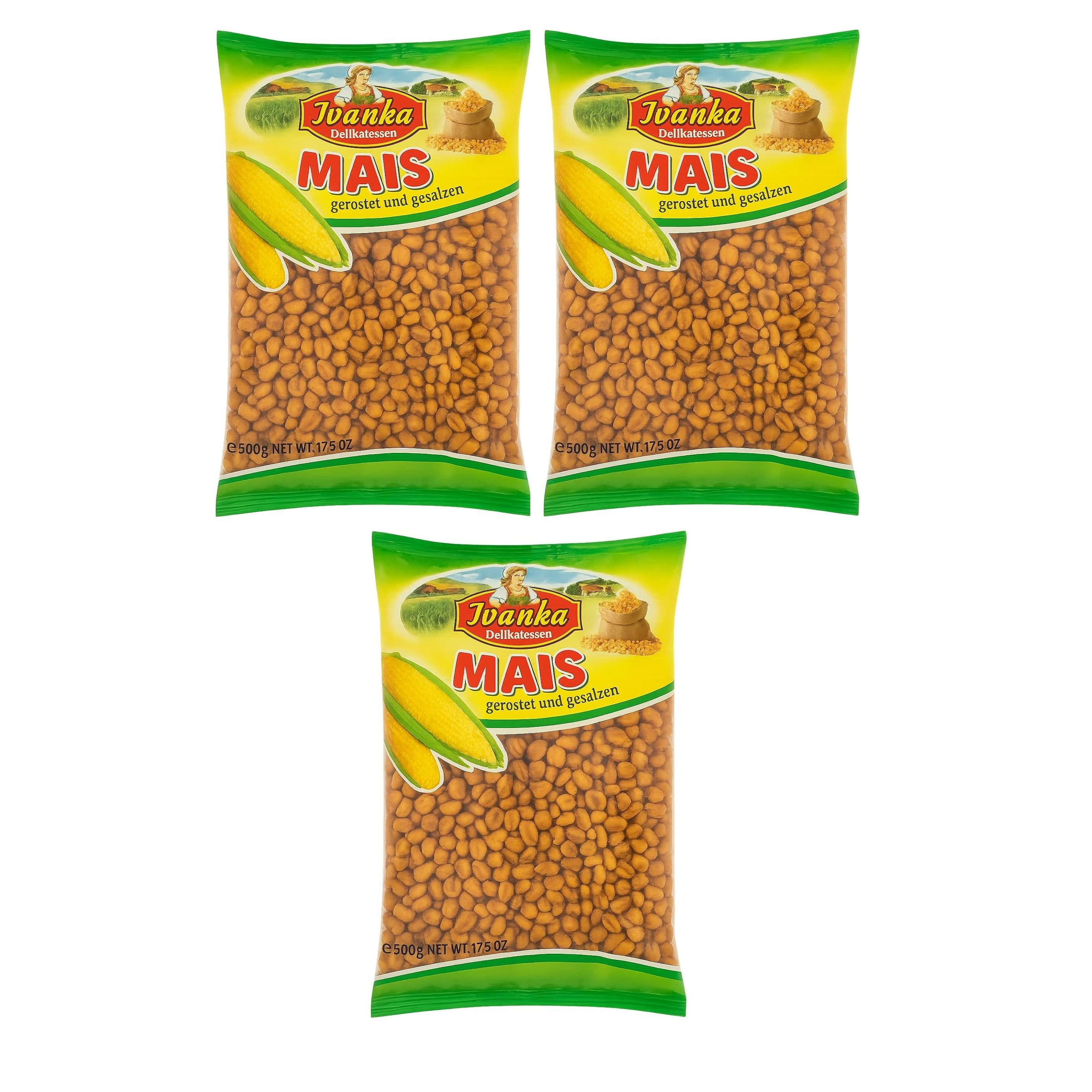 Ivanka - Corn - Roasted And Salted 3 X 500g