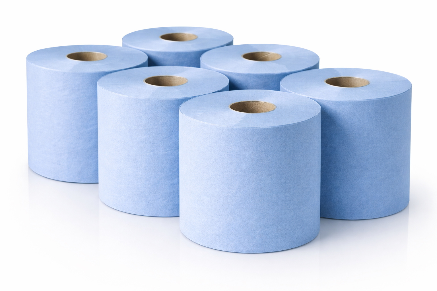 6 x Centrefeed Blue Rolls | 2 Ply Embossed Paper Towels | 110m | Strong & Absorbent | UK Supplier | Perfect for Commercial & Kitchen Use Cleaning