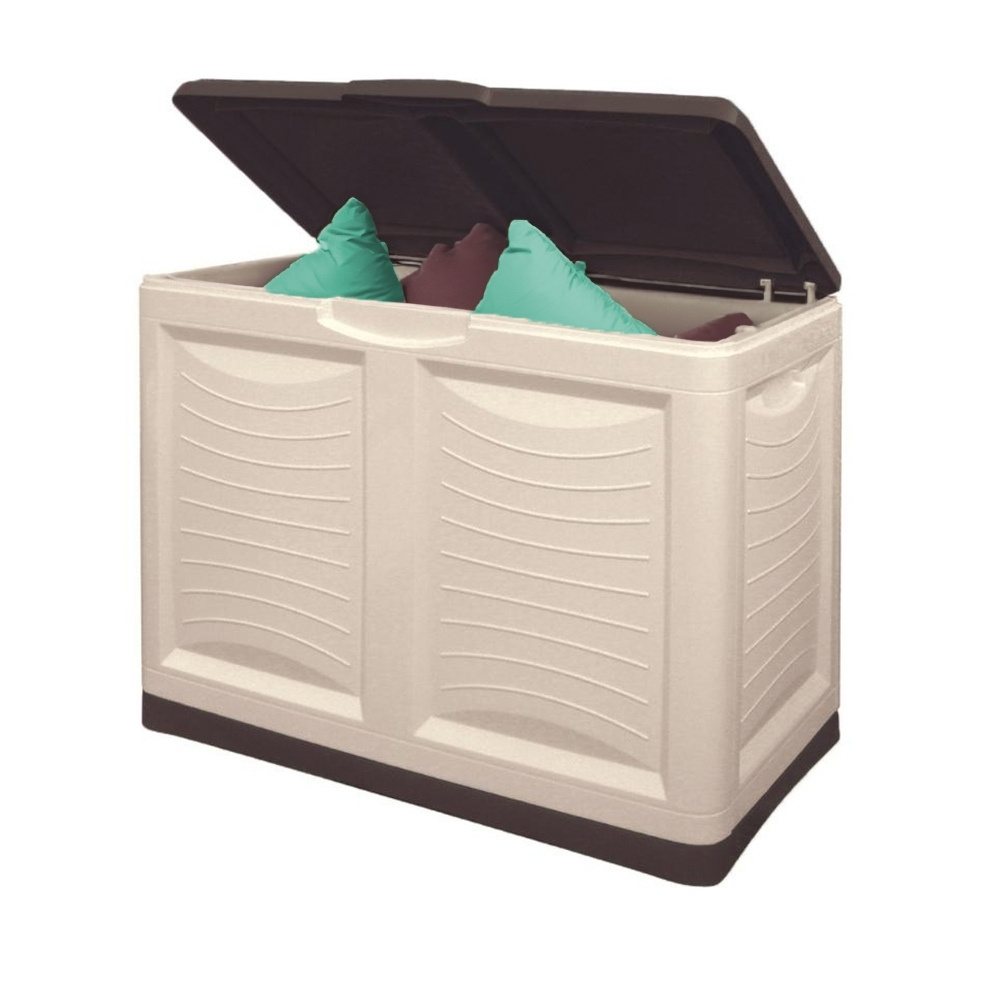 Image of Waterproof Garden Box Small Outdoor Box Weather-resistant Garden Storage Garden Trunk Balcony Cabinet Cushion Box Storage Box Garden Chest