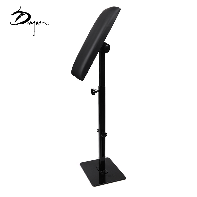 Adjustable Tattoo Stand For Hand With Tilt And Height - Durable Equipment For Tattoo Table Made Of /pu/mushroom, Non-slip Base And Padded Armrest For Tattoo