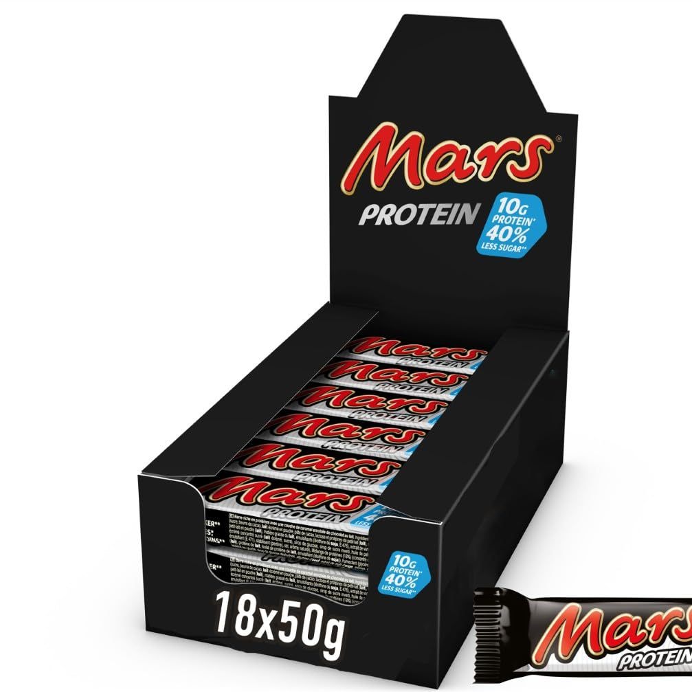 Mars Protein Bar, Chocolate Protein Bar, Bulk Pack, 18 X 50g