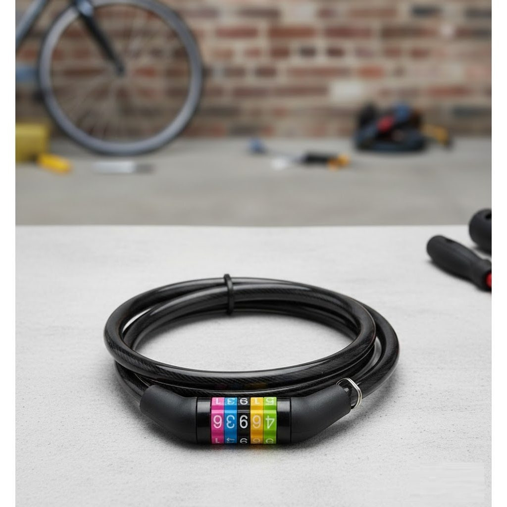 Prima Bicycle Combination Cable Lock 8mm x 600mm