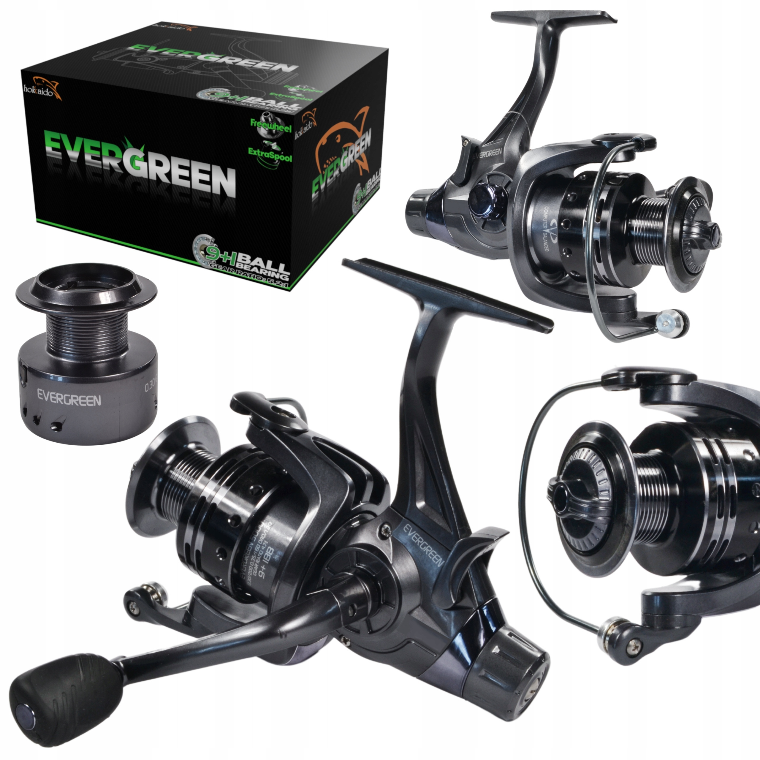 Image of Fishing Reel With And Front Brake 9+1 Ball Bearings Metal Spool Durable Handle Rotor For Feeder Carp Bottom Fishing New Fishing Gear Durable And Light