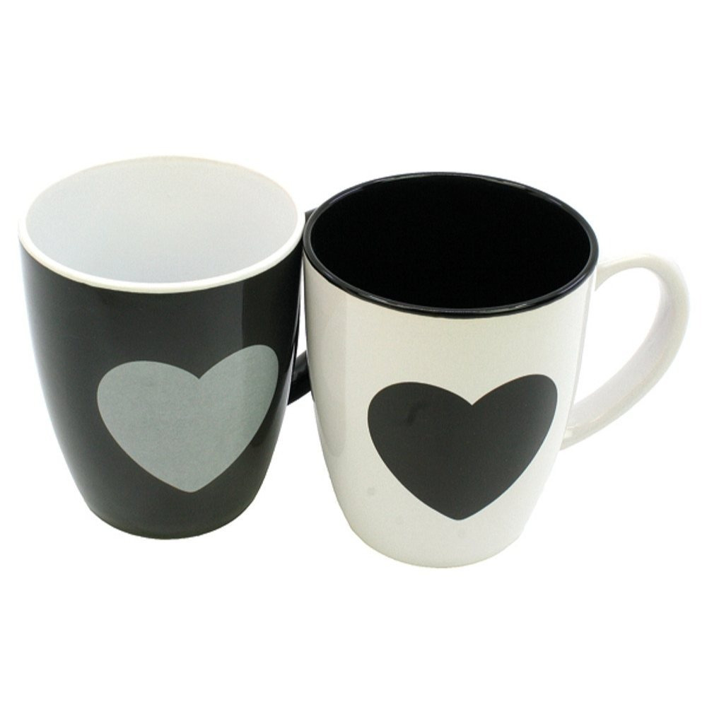 6-piece Set Mug Coffee Cup Large Coffee Mugs Coffee Espresso Heart 360 Ml 53485