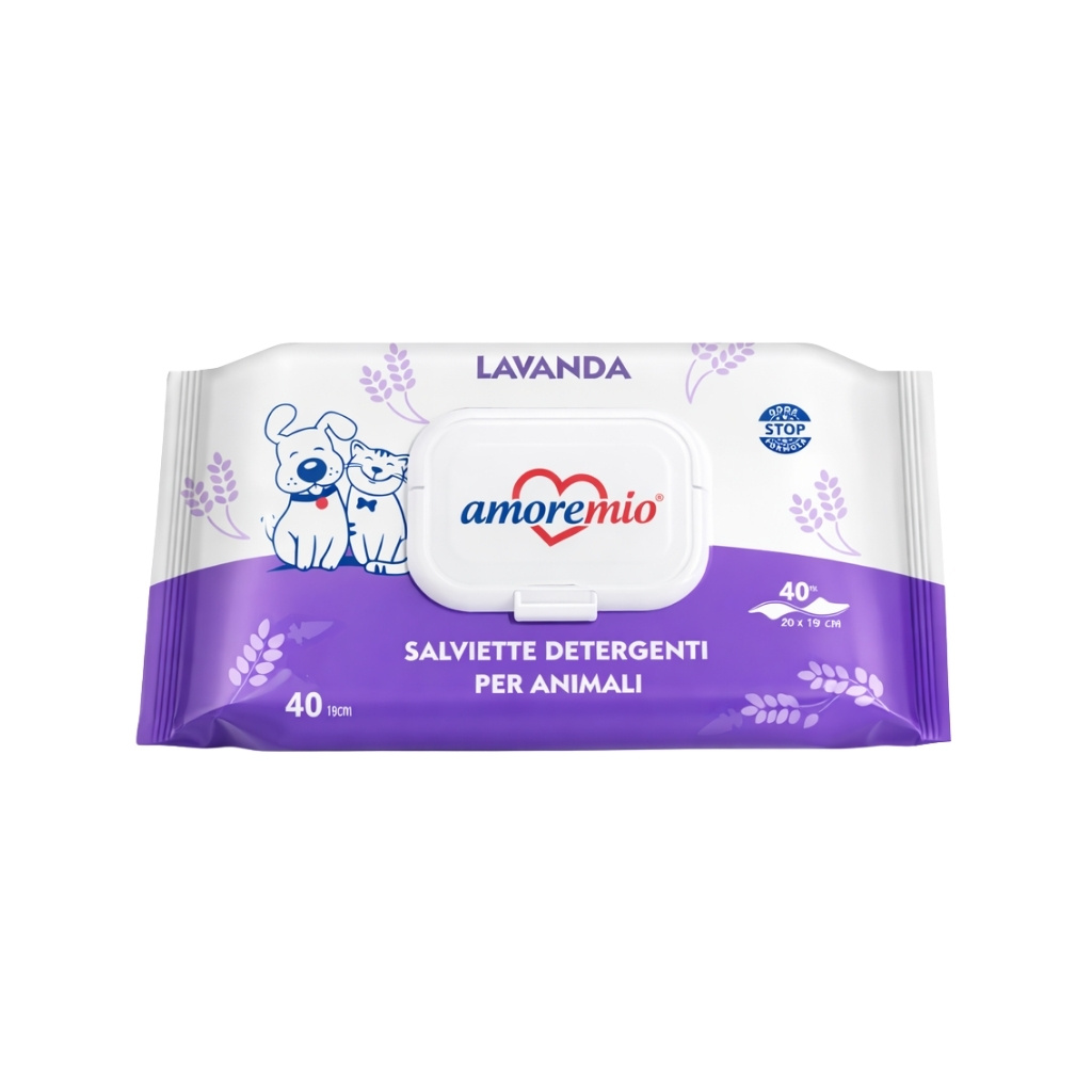 TEMU Lavanda (40 uds) - Toallitas Higiénicas de Rápido Para Perros y Gatos