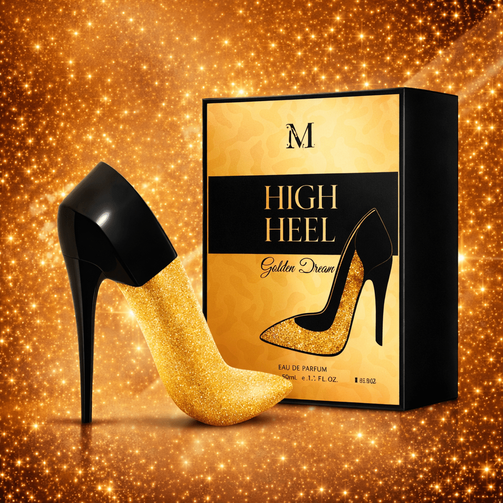 Image of Everlyx - Perfume High Heel Golden Days Eau De Parfum 100ml - And Sophisticated With Sweet And Notes - Feminine Fragrance That Stands Out For Its , Power, And .