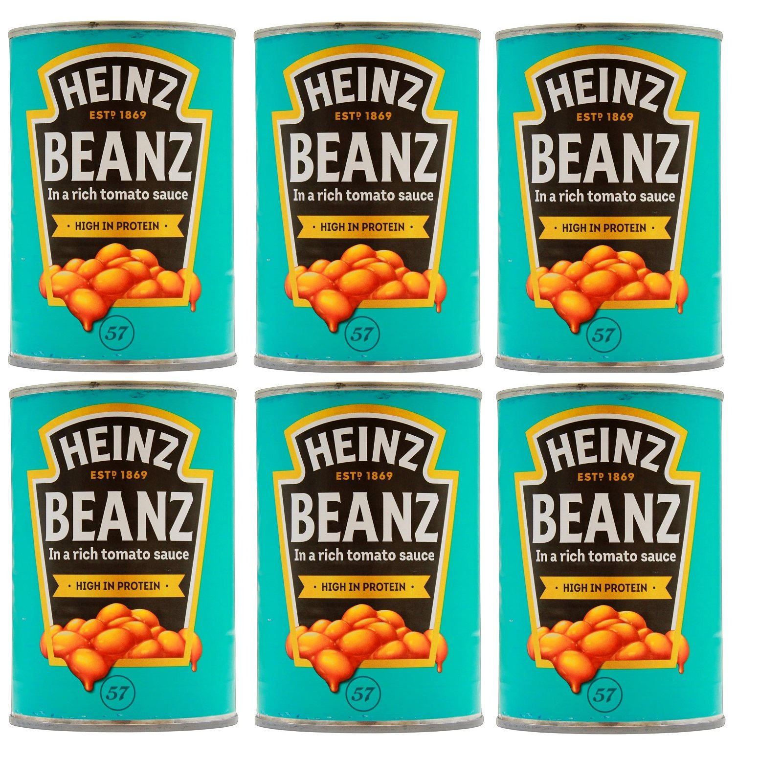 Heinz Baked Beans In Tomato Sauce Can (6 X 415 G)