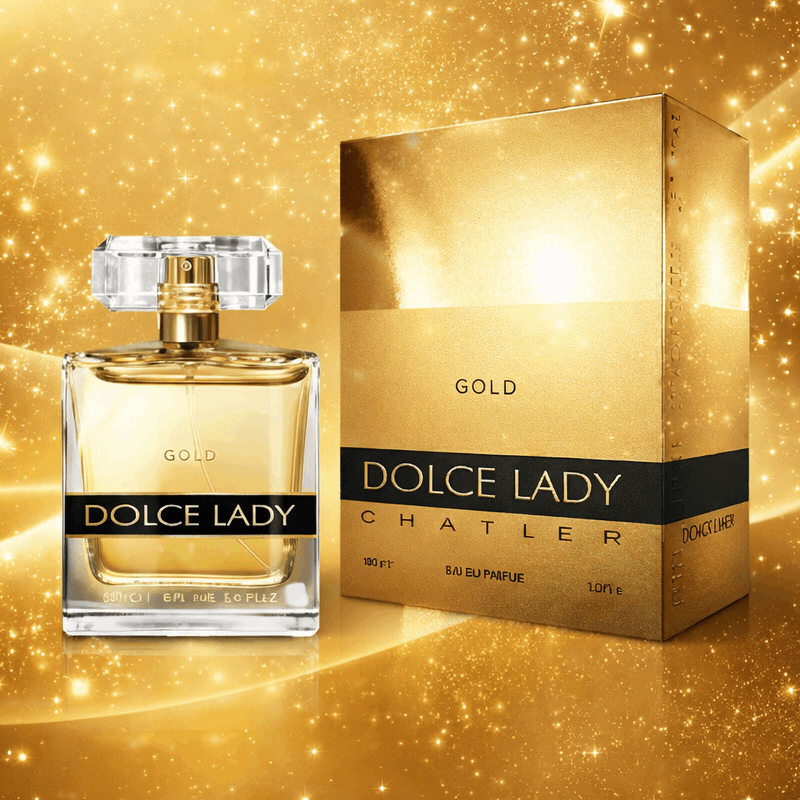 E-shop Everlyx - Lady Gold Chatler Eau De Parfum 100ml - Eleganter und raffinierter Duft mit blumigen und fruchtigen Noten, umhüllt von goldenen