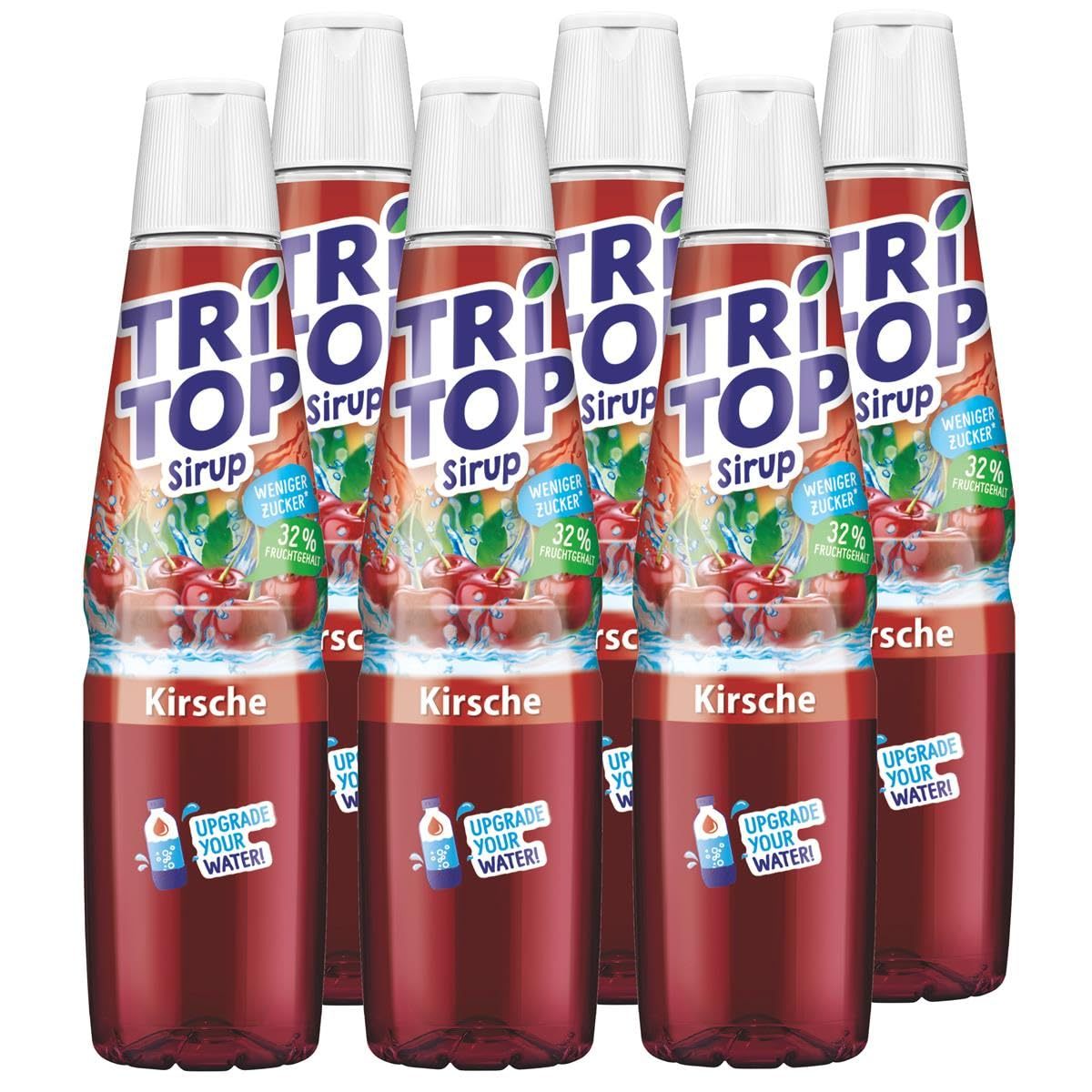 Tri Top Cherry Flavor Beverage Syrup, 6 X 600ml