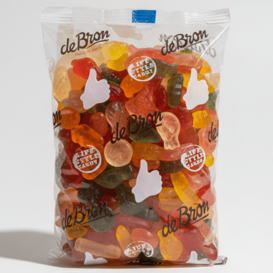 1kg De Bron Sugar-free Fruit Gums, Sugar-free Candy, Sugar-free Snacks, Sugar-free Treats