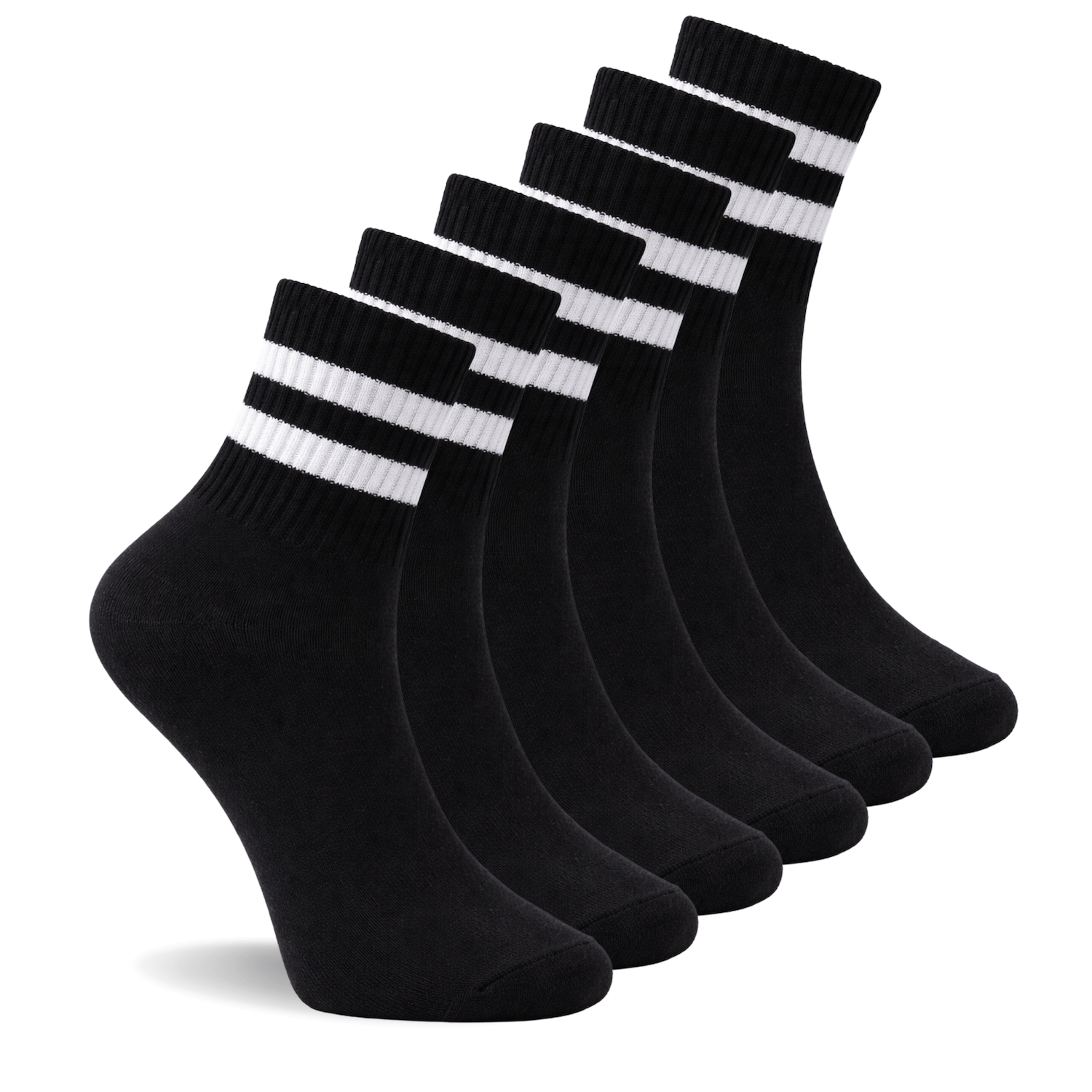 6 Pack Women's Cropped Ankle Socks, Low Cut Everyday Socks