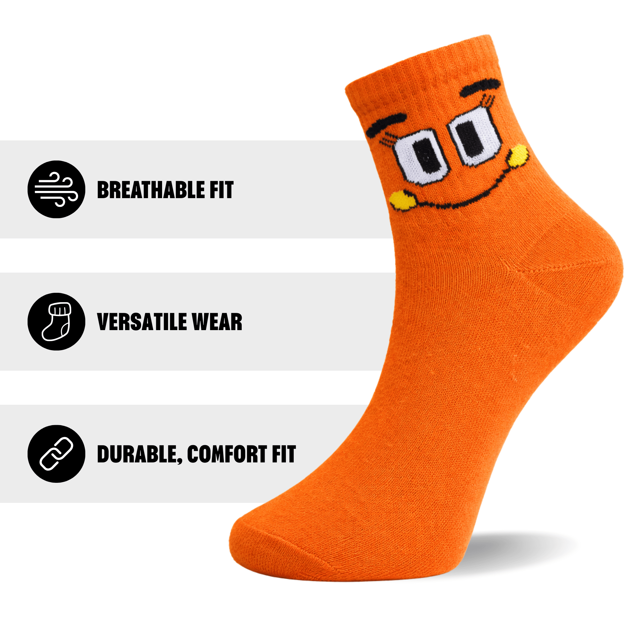 6 Pack Women's Cropped Ankle Socks, Low Cut Everyday Socks