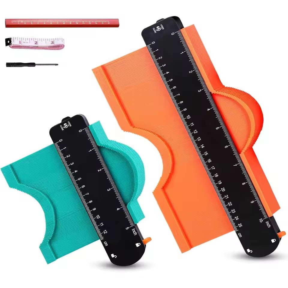 TEMU Calibrador de con Bloqueo, 2 Unidades, 5" ", Ideal para Azulejos, Laminado, Alfombra y Proyectos DIY, con Dual y Accesorios