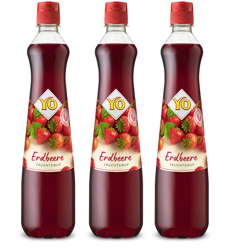 Image of Yo Strawberry Fruit Syrup | Vegan | 700ml Syrup - With Intense Flavor, Ideal For Cocktails And Drink Mixing (3)
