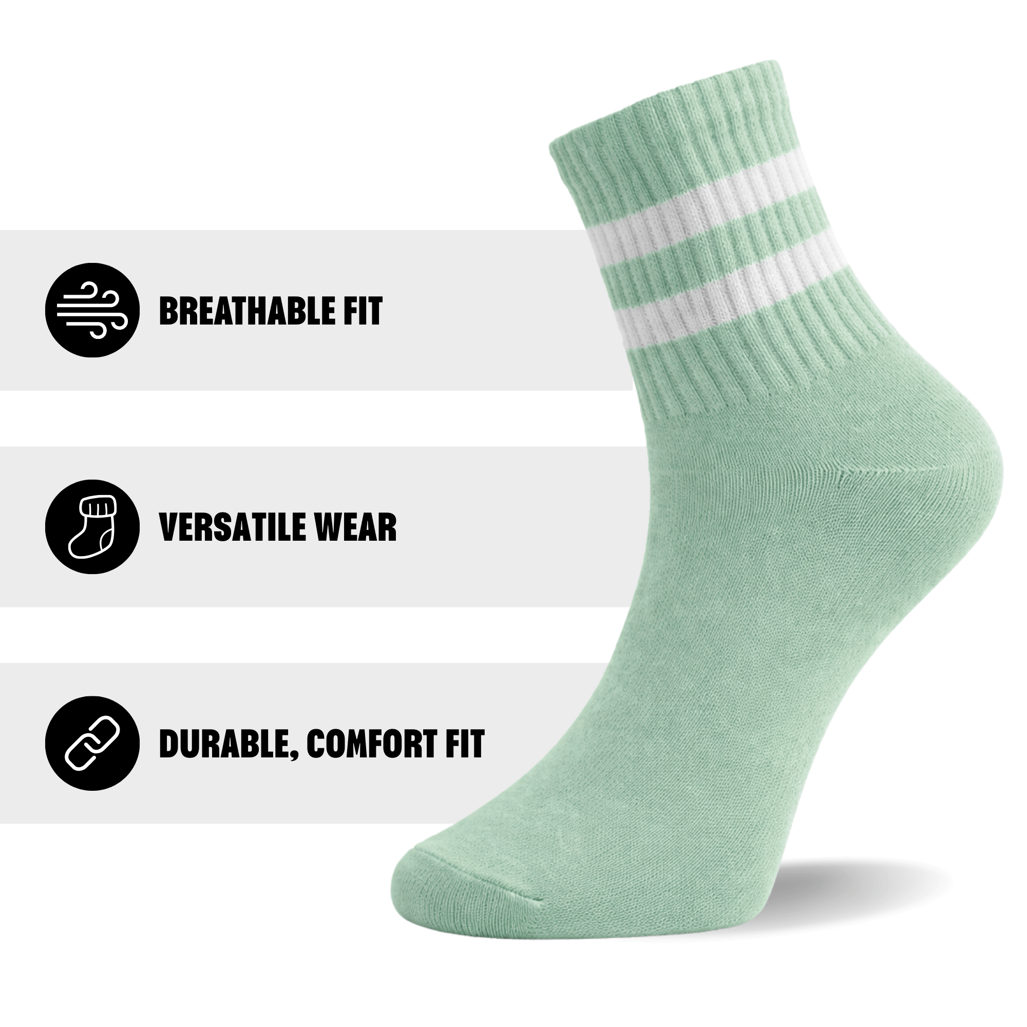 6 Pack Women's Cropped Ankle Socks, Low Cut Everyday Socks