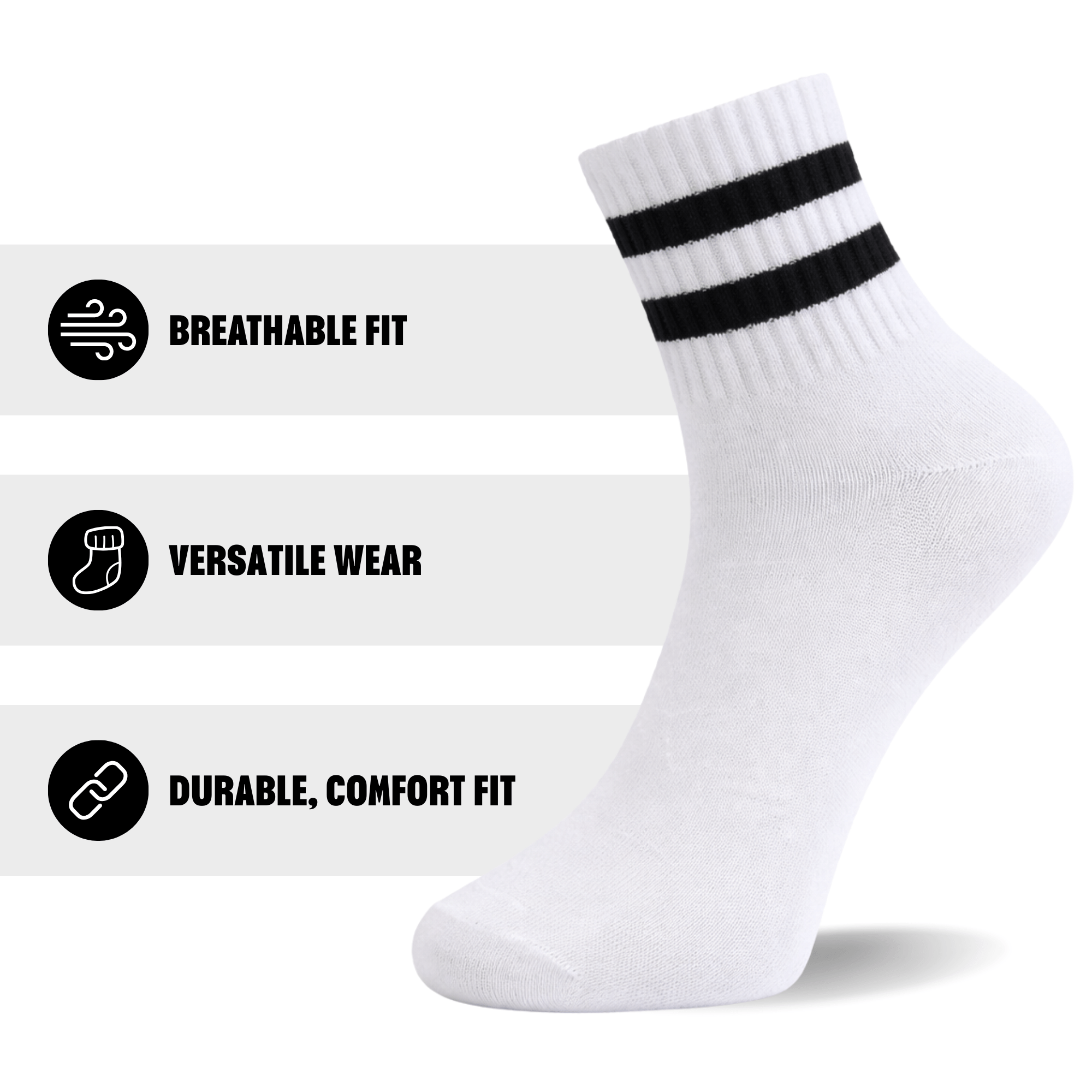 6 Pack Women's Cropped Ankle Socks, Low Cut Everyday Socks