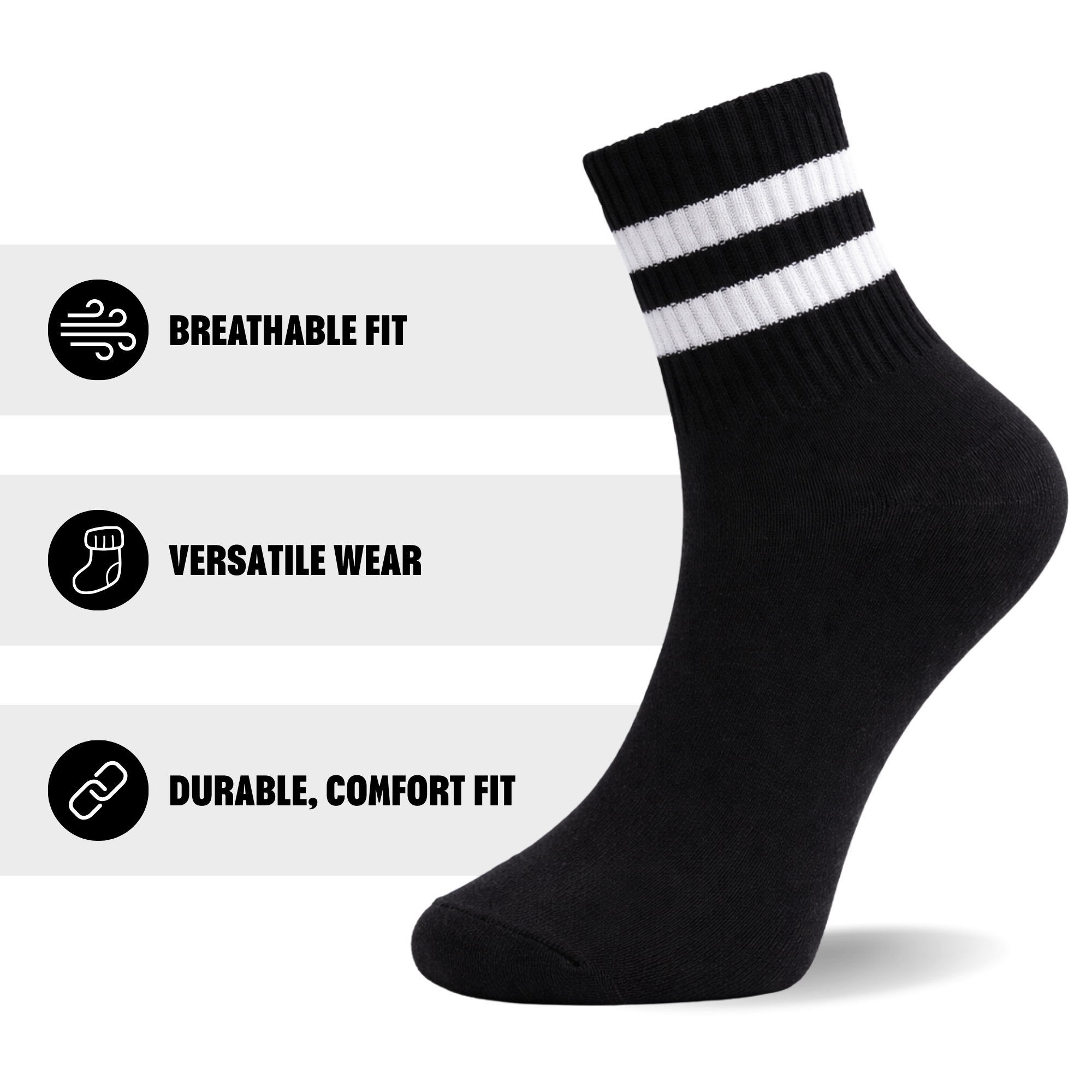 6 Pack Women's Cropped Ankle Socks, Low Cut Everyday Socks