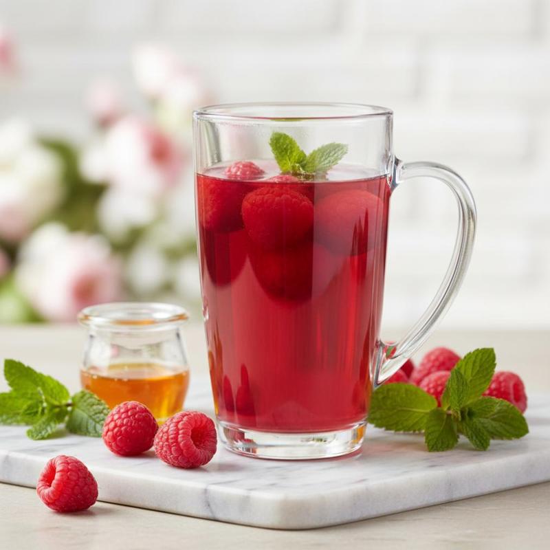 Image of Large Glass Mug With Handle 400 Ml, Transparent Drinking Glass For Coffee, Tea, , , And Hot Beverages, 425 Ml Rim Volume, For Home And Office