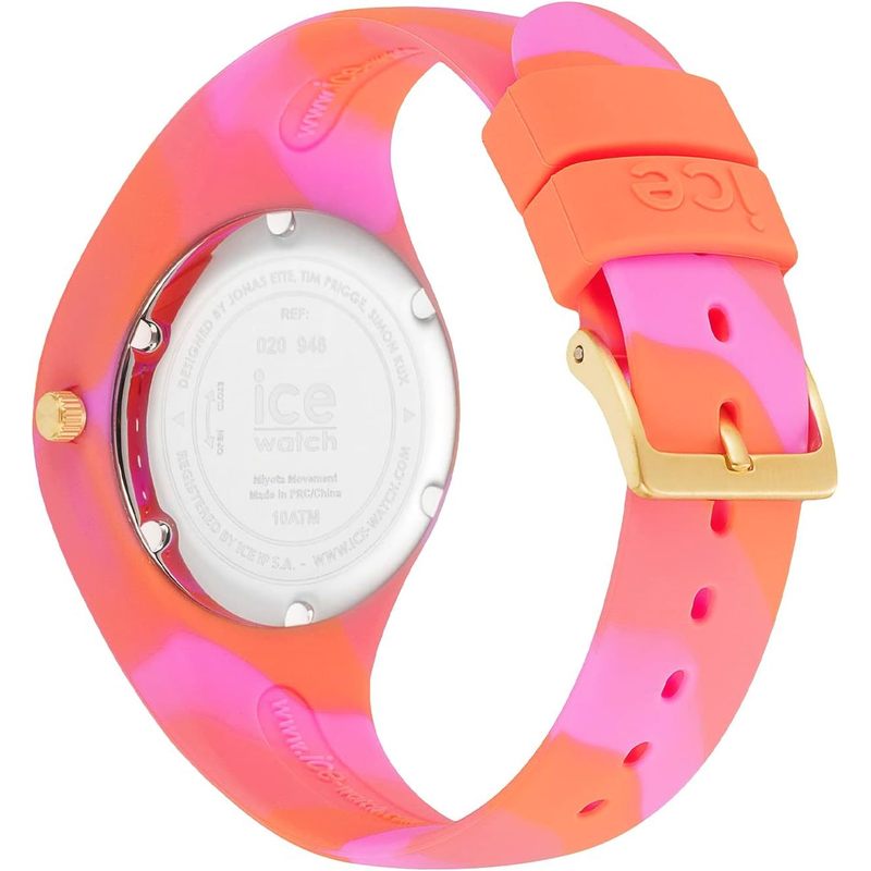 Women'S Tie-Dye Watch, 34mm Plastic Case & Strap, Casual Wear, 10 ATM Water Resistance