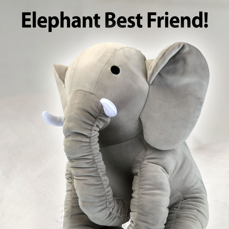 Ultrasoft 30cm Grey Elephant Luxury Ruffled Plush Toy