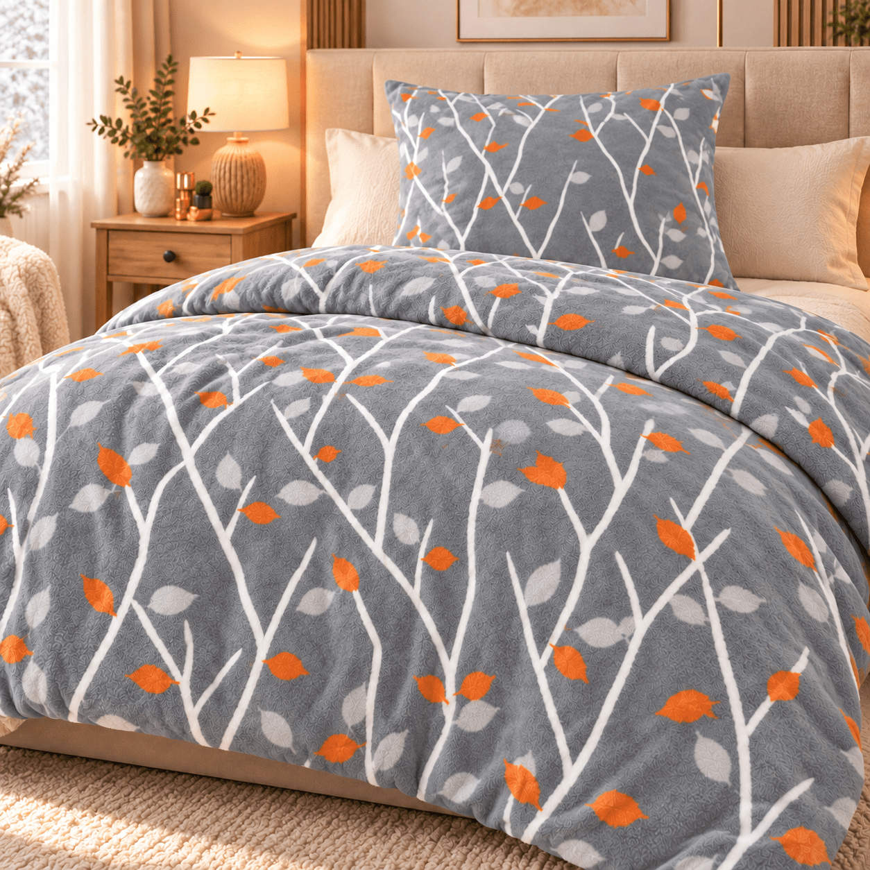 Image of Teddy Plush Bedding 135x200 Cm - 1x Duvet Cover + 1x Pillowcase - Warm And Fluffy - With Zipper - Perfect For Nights - Cashmere Touch