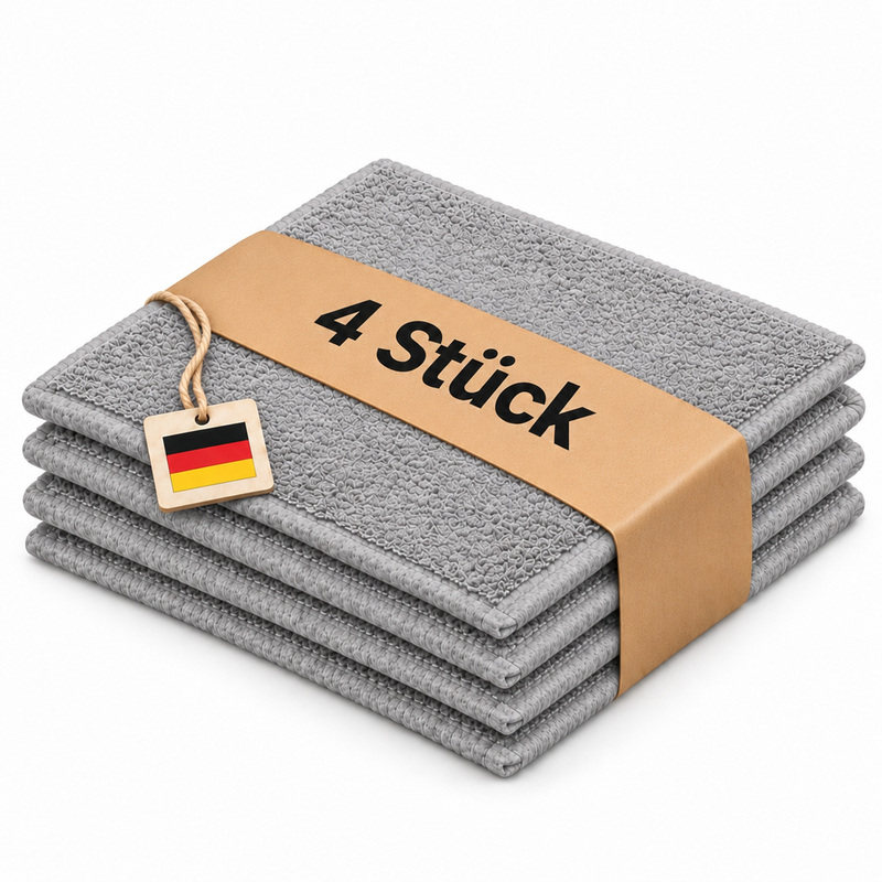 Image of Washcloths 4pcs 30 X 30 Cm In Colors, 100% Cotton, Soft & Absorbent, Terry Cloth 500 G/m², Easy-care Washcloth Washcloth Local Warehouse