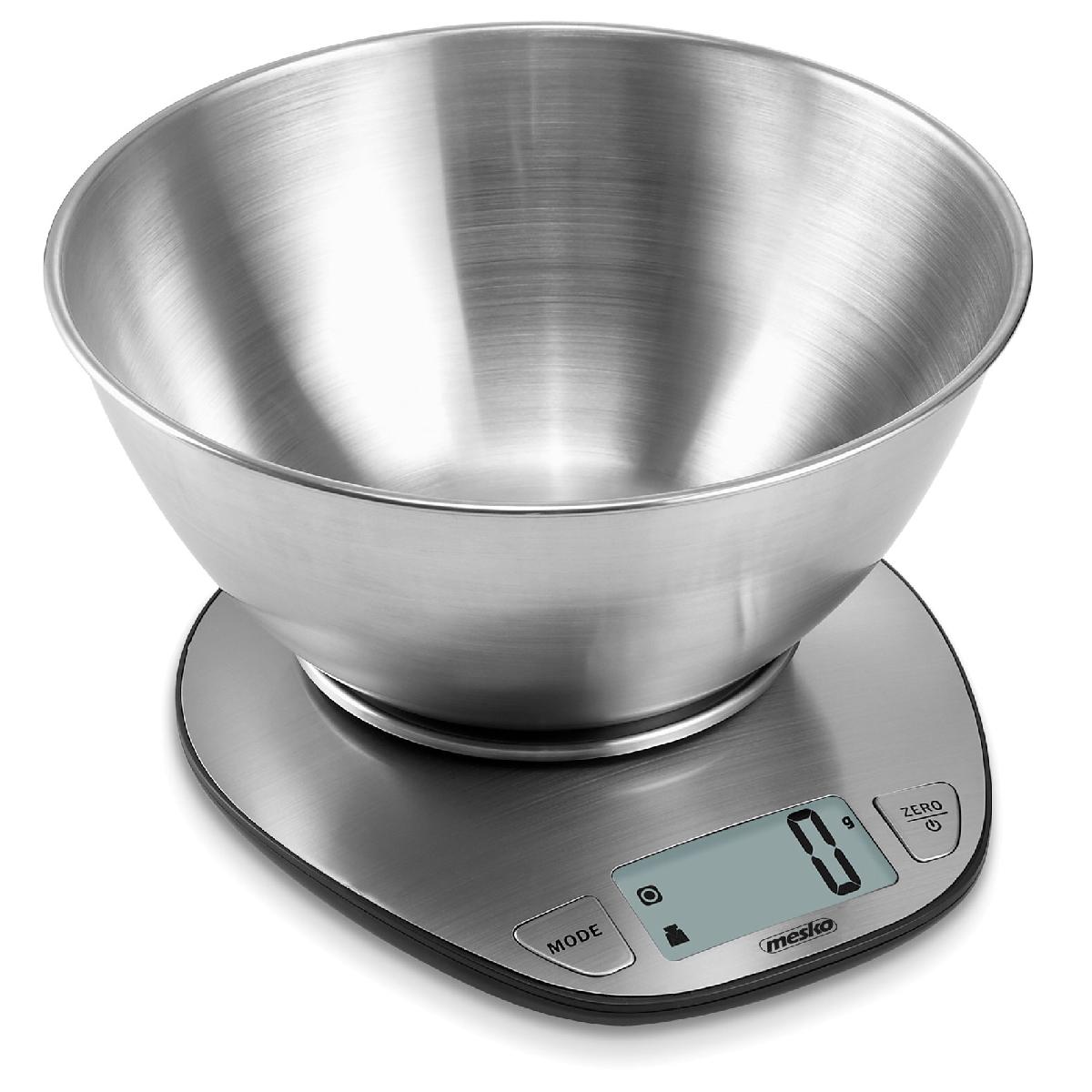 Image of Kitchen Scale With To 5kg, Stainless Steel Ms 3152