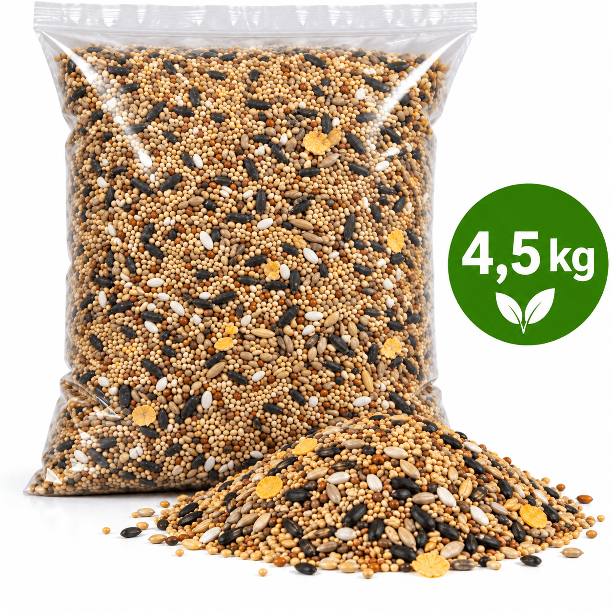 Image of Parrot Food 4.5 Kg Budgies & Medium-sized Parrots – Grain Budgies, Cockatiels & – Bird Food For Daily Feeding – Large Storage Pack