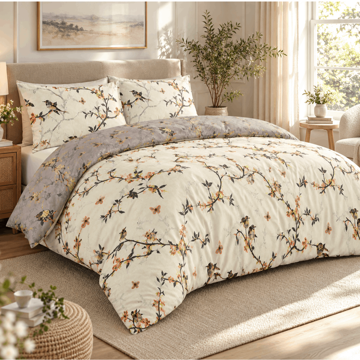TEMU 3pcs Duvet Set Bedding Sets Double King Super King Bed Set High Floral Printed Duvet Quilt Cover With Pillow Cases 2 Pack
