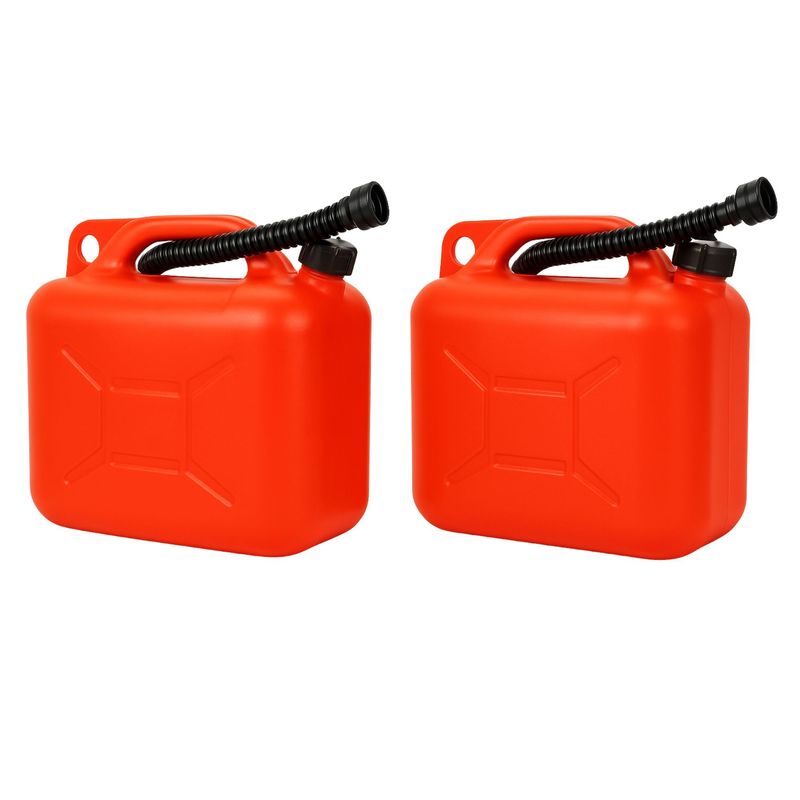 Image of Fuel Canister 20l - Fuel Canister With Spout For Gasoline, Adblue, Water & - Un-certified, Handy & With Spout & Safety Lock