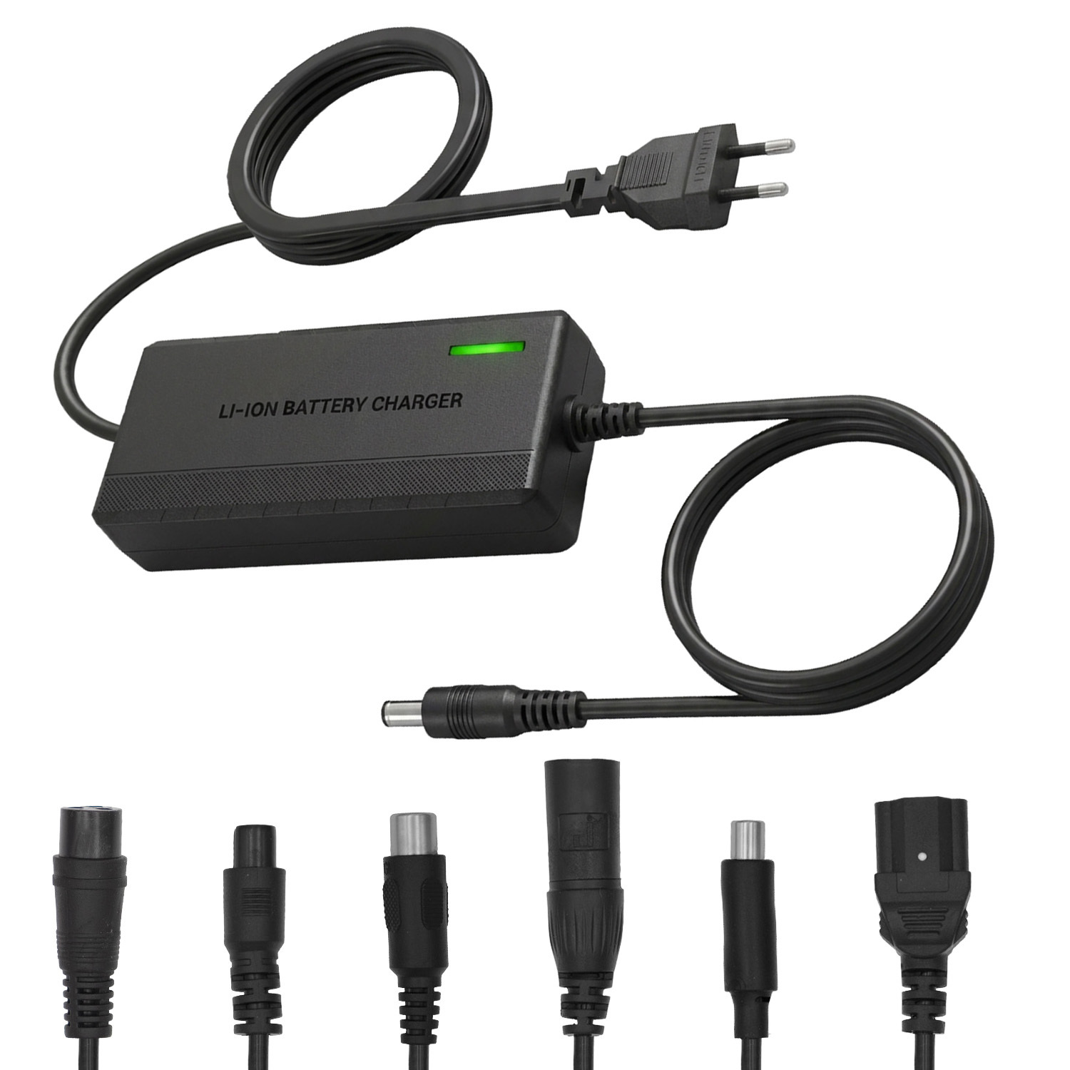 TEMU Cargador universal/Adaptador de corriente Maclean Energy, para scooters, 42 , 2 A, máx. 85 W, carga rápida, 6 enchufes, MCE667