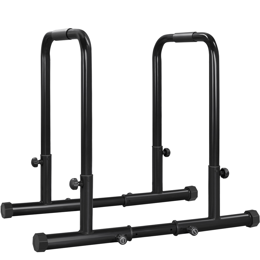 Image of Costoffs Dip Bars 81-90 Cm Adjustable Height Fitness Dip Station Parallel Bars Gymnastics Equipment With Connectors
