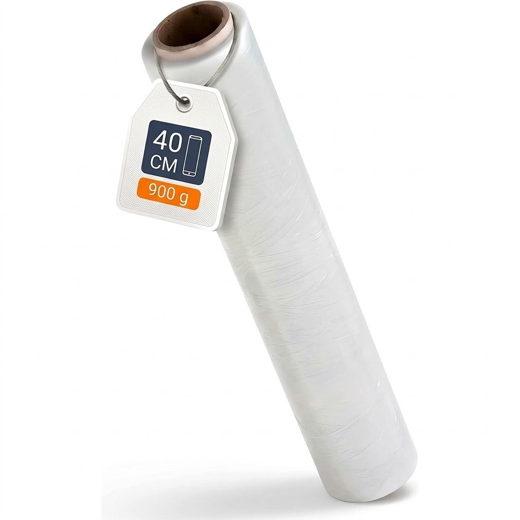 Image of Stretch Foil Transparent Wrapping Foil 40cm, 6 Rolls (900g/700g)