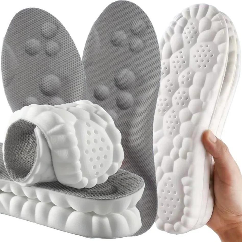 Image of Insoles For Work Boots, Breathable, For , Soft Foam, 4d, 1 Pair, Size 39-40