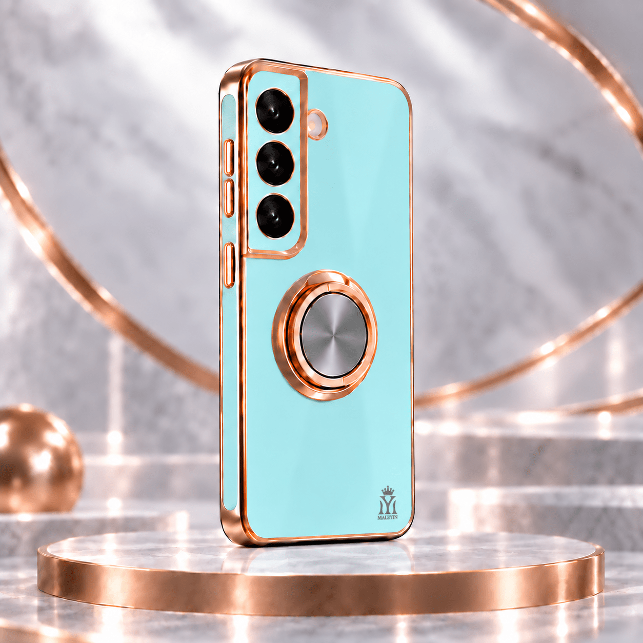 Image of Male Silicone Case For Galaxy A07-4g A16 A17 Ring Stand Protective Case