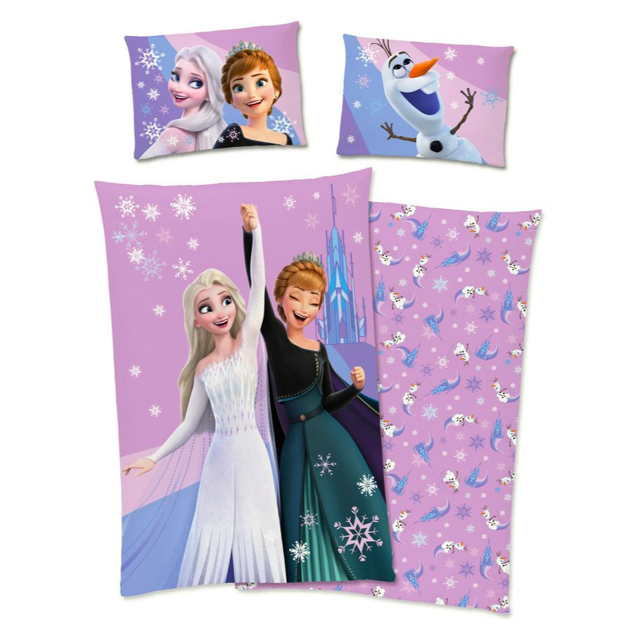Image of Bedding - The Ice Queen With Anna, , 40x60 + 100x135 Cm, 100% With Zipper