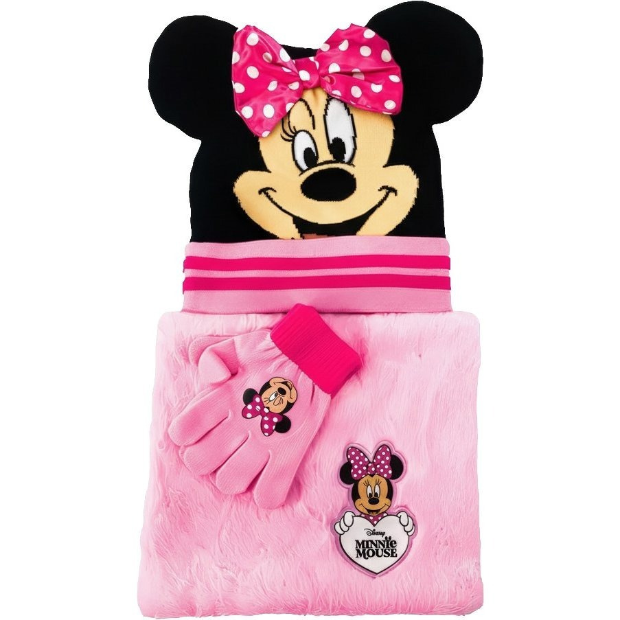 Image of 3-piece Mouse Hat, Gloves, And Neck Warmer Set For Kids