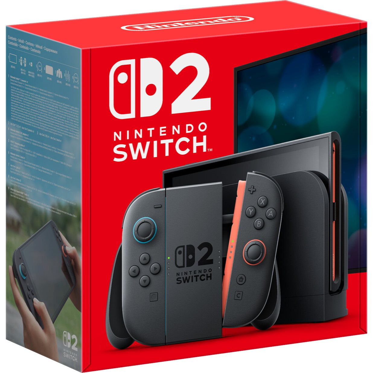Image of Switch 2 - Black Controller With Wlan/lan Via Usb, Handheld & Home Console