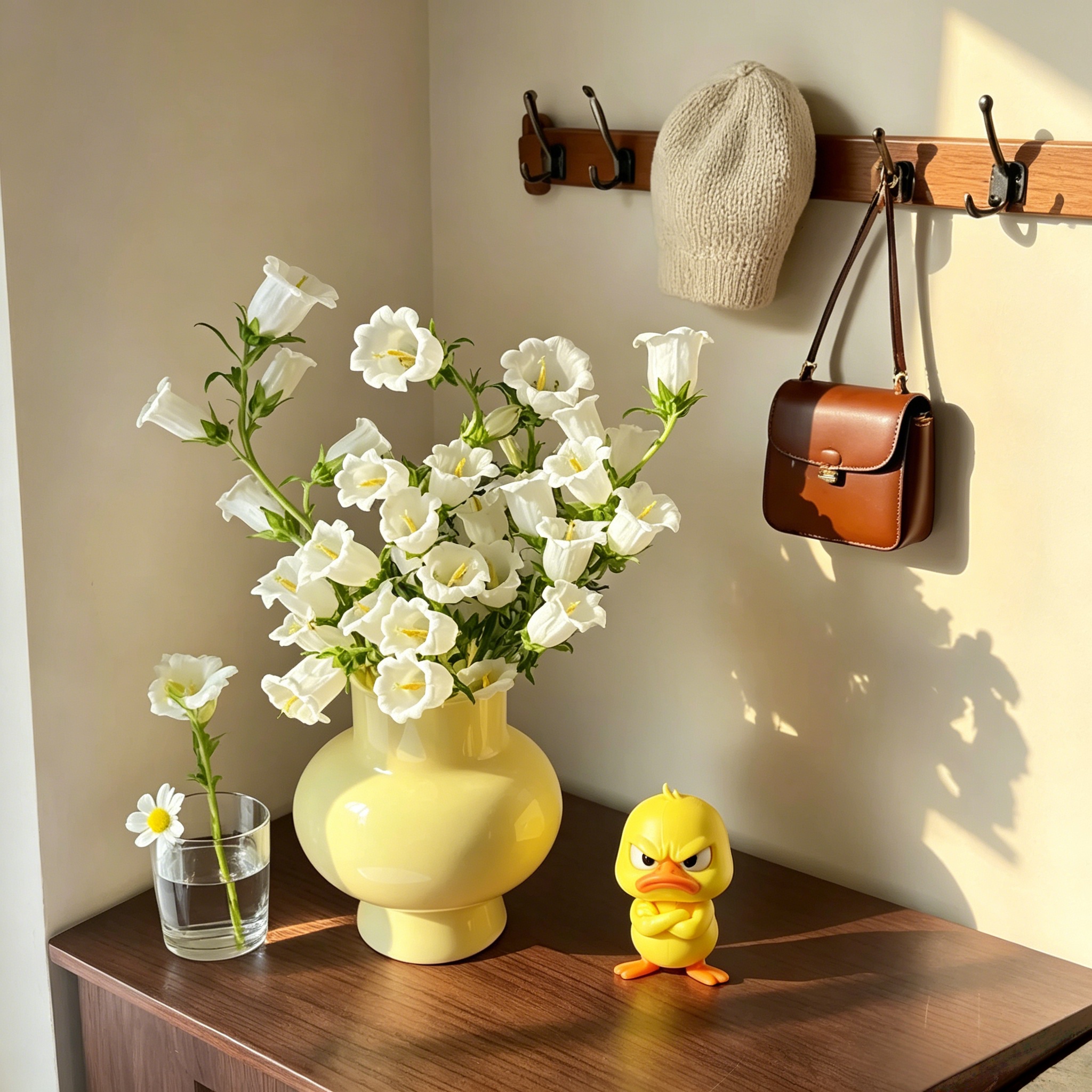 TEMU 1pc Little Yellow, Angry Duck Figurine, Office Stress Relief Gift, Student Desk Decor, Quirky Plush, Duck Desktop Ornament, Perfect Gift For