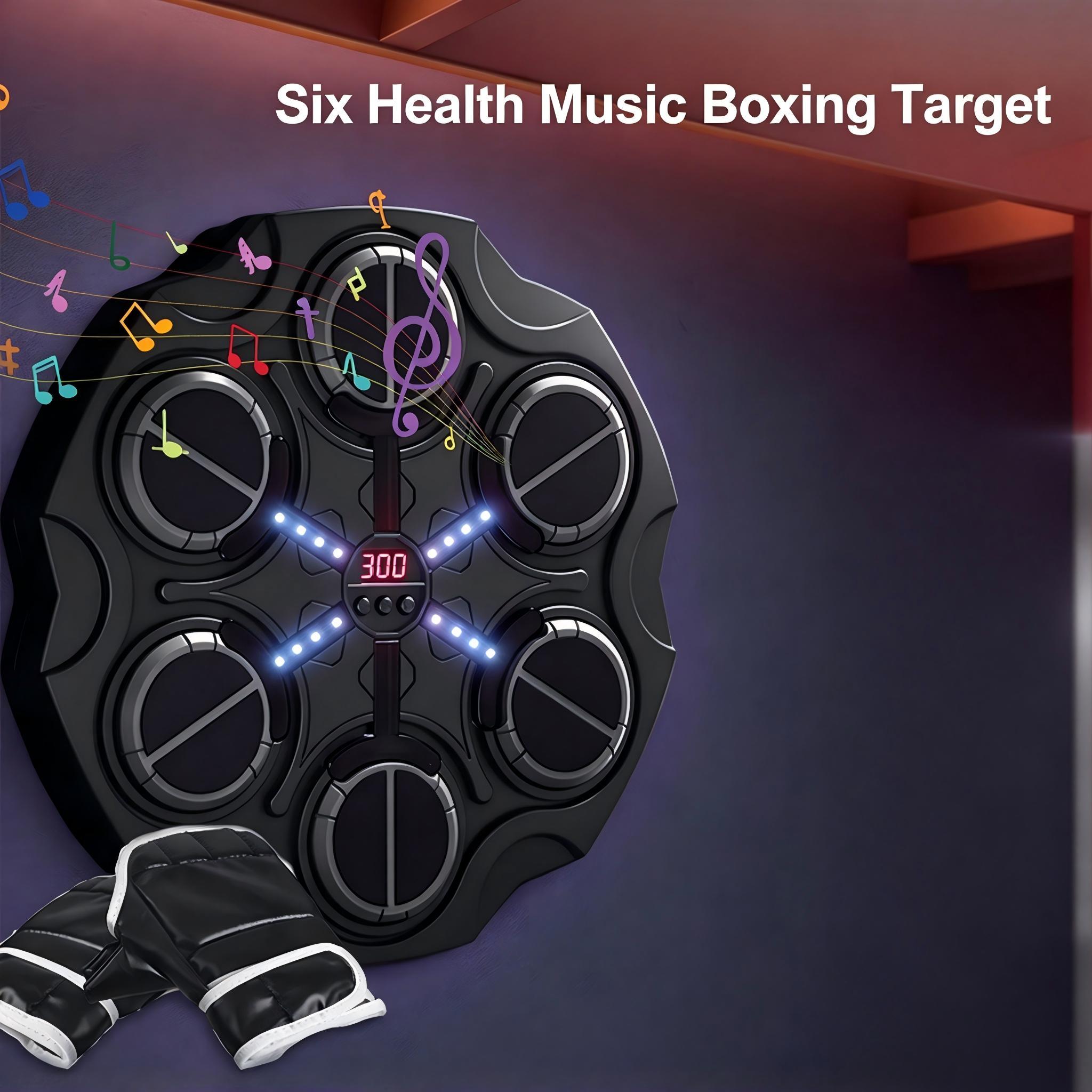 TEMU Cible de Boxe Intelligente à Six Frappes – Équipement d'Entraînement Electronique Mural avec Hauteur Réglable – Niveaux de Vitesse & Niveaux de