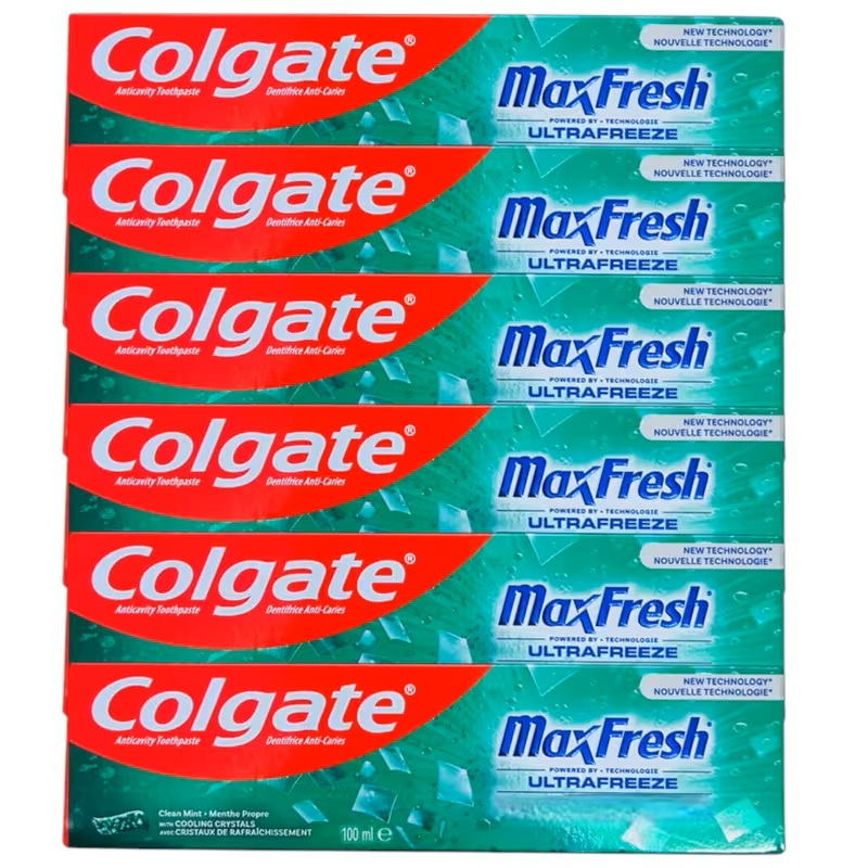 TEMU Imported Colgate Maxfresh Ultrafreeze Toothpaste | Flavour | Pack Of 6 X 100ml