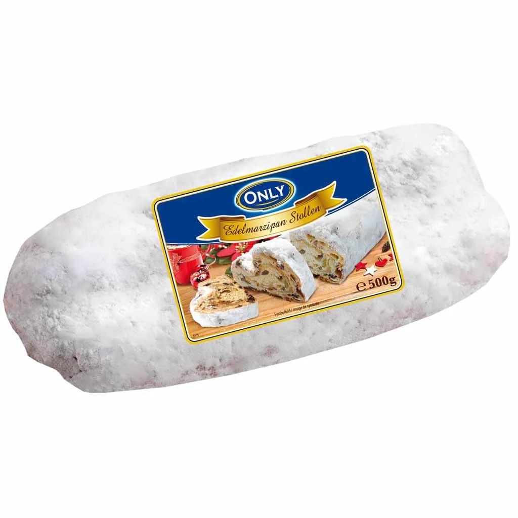 Image of Only - Premium Marzipan Stollen - Yeast Pastry With Marzipan & Rum Raisins - 500g